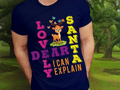 Lovely Dear Santa I can explain vector design illustration, it c abstract abstract design apparel beach black branding branding t shirt creative logos dear t shirt fishing quotes fishing t shirt design hunting t shirt design icon illustration t shirt typography font typography ui yellow t shirt