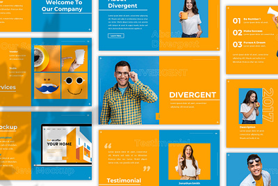Divergent – Creative Presentation Template business presentation keynote keynote template lookbook minimal pitchdeck powerpoint template presentation proposal simple slides