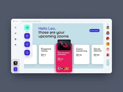 Zoom Concept 3 animation animations design design art designs logo ui ui ux ui design uidesign uiux ux ux design uxdesign uxui web web design web site website