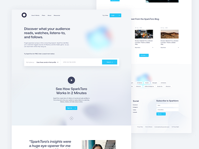 Website Redesign pt.2 app clean data design gradient interface landing landingpage marketing mesh minimal page search technology ui ux web website website design websites