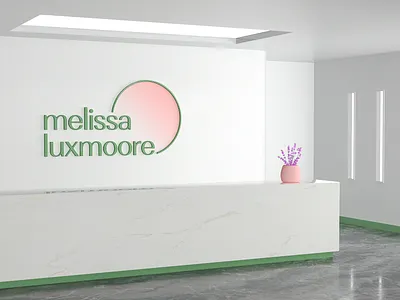 Melissa Luxmoore - Entrance 3d brand identity branding cinema 4d clean contemporary design flat gentle graphic design health logo logo design minimal octane pastel render typography visualization wellness