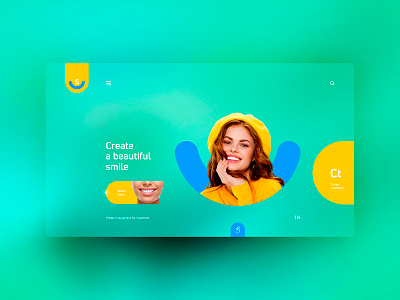 Smile design landingpage ui uidesign ux uxdesign website