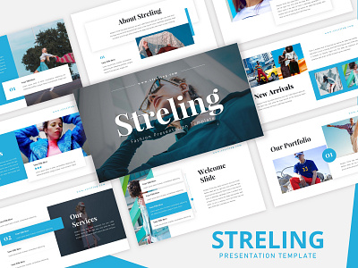 Streling - Fashion PowerPoint Template design fashion graphic design powerpoint presentation powerpoint template presentation design presentation template