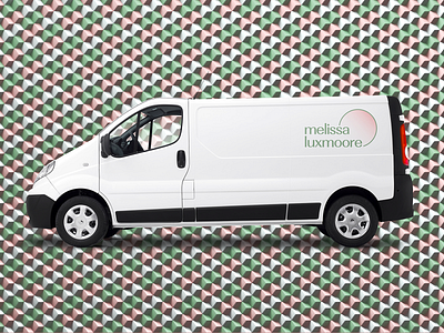 Melissa - Van Wrap 3d art branding cinema 4d clean cubes design graphic design isometric logo logo design minimal mockup modern pastels render typography van visualization