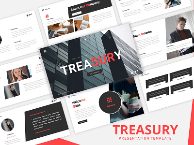 Treasury - Finance PowerPoint Template design finance graphic design powerpoint presentation powerpoint template presentation design presentation template