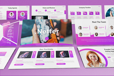 Netfer – Internet Marketing Presentation Template business presentation keynote template lookbook minimal pitchdeck powerpoint template presentation proposal simple slides