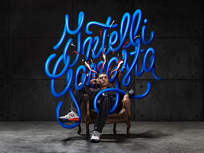 Adidas x Marracash adidas adidas originals calligraphy illustration lettering rap rapper type typography