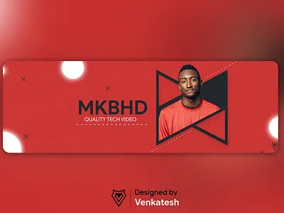 MKBHD Twitter Header branding deisgn designing graphicdesign header header design mkbhd red redesign social media banner social media design tech twitter header