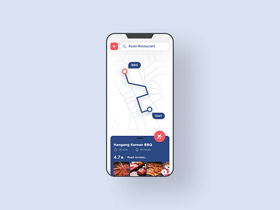 Daily UI 29 Map app dailyui design flat illustration map minimal navigation ui ux