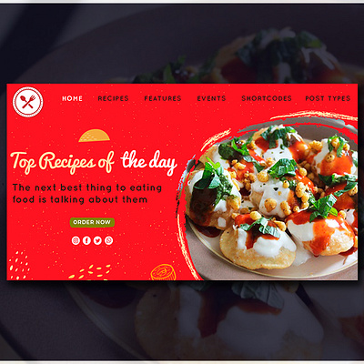 FoodLoverGolGappe amazing branding dailyui design designer designs food foodie graphic graphicdesign innovative inspiration inspirational inspirations landing page love ui web website website design