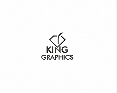 King Graphics branding design logo minimal typography