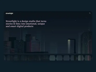 Streetlight website launch flat scroll webanimation webdesign webflow website