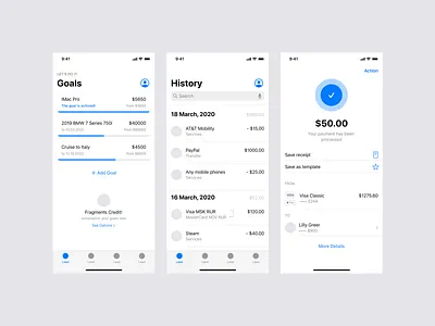 Fragments iOS Wireframe Kit 3.0 14 app design figma ios ios14 ios14kit prototyping sketch ui uikit ux wireframe