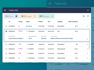 Native android app for inspectors app ui app ux dashboard ui data visualization inspection tables tablet app