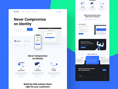 01Auth Website authentication clean ui design homepage landing page login ui user management ux website