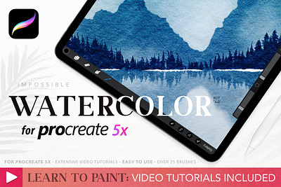 Procreate Watercolor Kit add on add ons addon addon brush addon brushes addons brush set brushes drawing paint paint watercolor painting procreate procreate brush procreate kit procreate watercolor procreate watercolor kit watercolor brush watercolor brushes watercolor paint