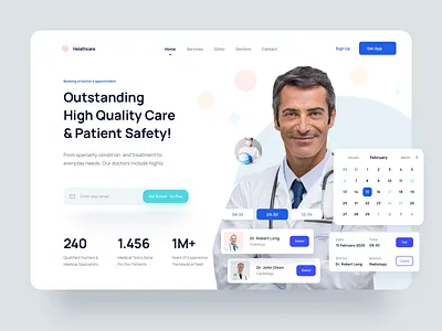 HealthCare branding design health healthcare healthy illustration media medical medical app ui ux vector web