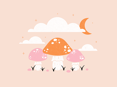 Drawlloween Prompt 7: Garden Wall flora inktober inktober2020 mushroom mushrooms texture vectober2020 vector reserve vectors