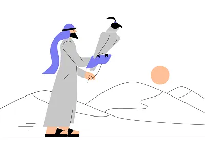 Vectober 13: Dune desert design dune flat illustration inktober2020 minimal vectober2020 vector