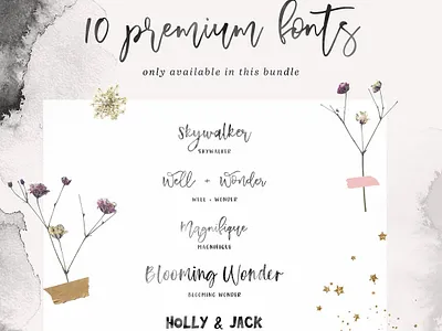 THE CREATOR KIT & FONT BUNDLE clipart creator creator kit design flowers foil font font bundle fonts gold golden ink metallic paper shapes silver texture washes watercolor website