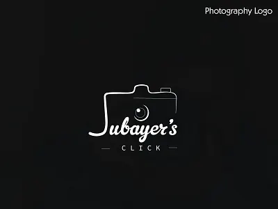 Jubayer's Click (Photography logo) branding design flat graphic design illustration illustrator logo minimal typography vector