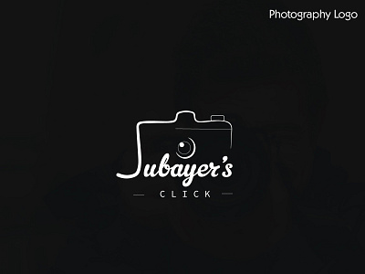 Jubayer's Click (Photography logo) branding design flat graphic design illustration illustrator logo minimal typography vector