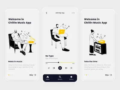 Music App - Mobile Design app apple apple music clean deezer design figma flat flatdesign illustration minimal mobile mobile app music spotify ui ui design ux ux design