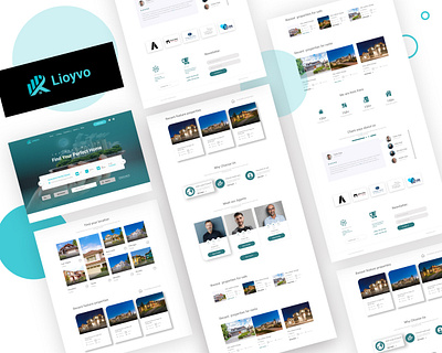Real estate landingpage design designer freelancer illustration landing page design landingpagedesign real estate agency ui ux ui ux designer uidesing web design web template web template design webdesign website website design