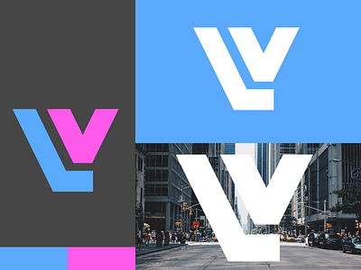 Legacy Ventures Logo⎪Concept 1 blue branding branding concept branding design branding outline city company gray grey logo logo brand logo concept logo design logo outline lv purple visual visual design