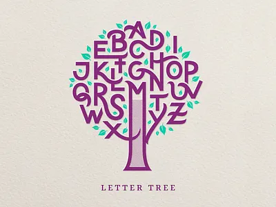 Lettertree flourishes lettering script texture