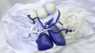 AIRMAX x OCEAN 3 3d art branding design