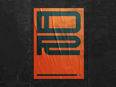 DR - Poster⣠branding experimental typography golden ratio icon lettermark logo mark minimal monogram poster poster design symbol typedesign typography