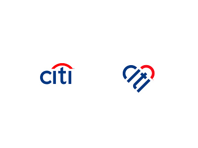 Citi Bank Logo Idea bank logo banking logo brand design brand identity branding citi heart logo logo design logos