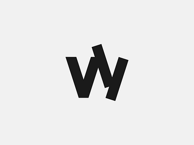 w logo mark black book branding creative design designer graphic design graphics logo mark minimal symbol type typography w w logo