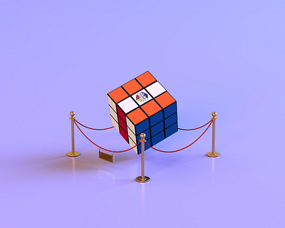 rubik's cube 1.2 3d 90s abstract branding c4d cinema4d design game identity lighting magic minimal octane render retro rubikscube technology throwback toy vintage