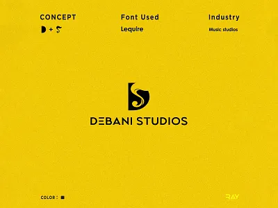 Logo - Debani Studios brand brand design brand identity branding creative design icon icon design icons identity design illustration illustration art logo logodesign logos mark music studio logo rayphotostration symbol trendy design typogaphy