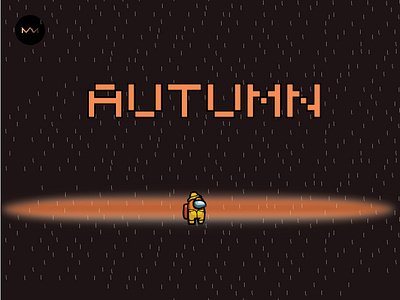 Dribbbleweeklywarmup - Autumn among us art game illustration pixel