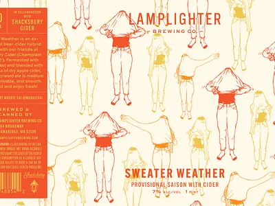 Sweater Weather autumn beer beer art beer can beer label brewery can art can label cider fall foliagee pint sweater weather