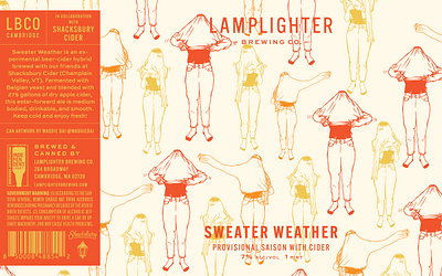 Sweater Weather autumn beer beer art beer can beer label brewery can art can label cider fall foliagee pint sweater weather