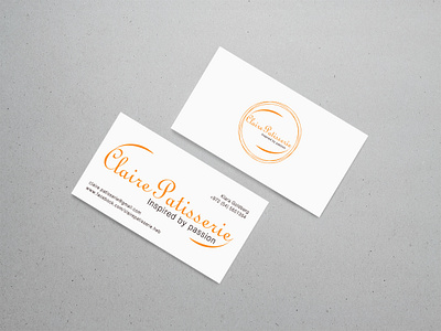 ClairePatisserie Card branding card design logo