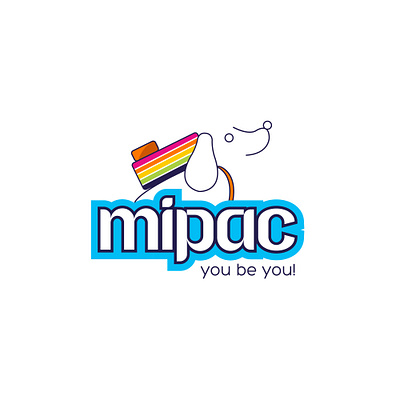 Retail logo for kids design illustration logo minimal vector
