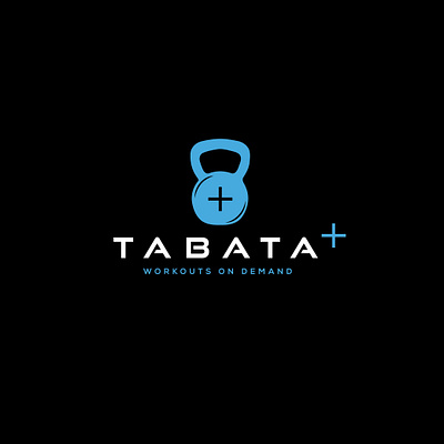 TABATA PLUS app design logo minimal