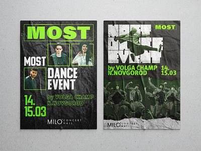 MOST Posters advertising banner branding design polygraphy typography