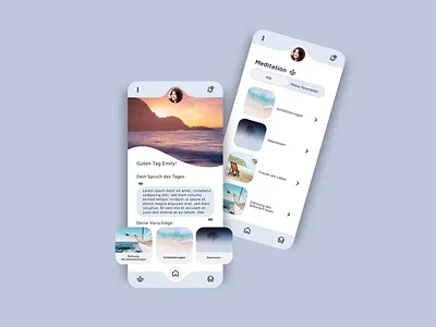 Online therapy App/Home Screen app design illustration logo minimal ui ux web