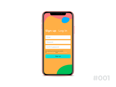 Sign up Page | Daily UI #001 app dailyui dailyuichallenge ui ux