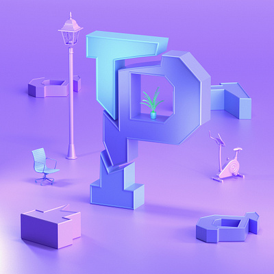 P #36daysoftype 3d 3d art 3d artist 3d illustration 3d modeling abstract design designer graphic design graphic designer graphicdesign illustration