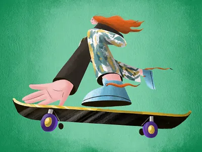 Character design/ skate girl illustration characterdesign design illustration illustration art illustrator skate skateboard vector