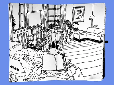 Another page from my sketchbook drawing line drawing perspective sketchbook