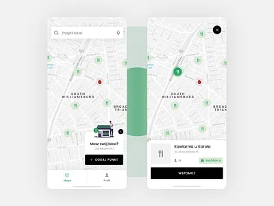 COVID App - Map app covid covid19 design donation foundation give help map pandemic pin restaurant support tag