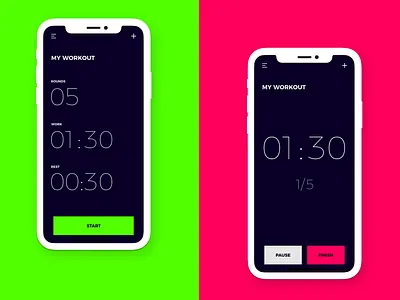 Countdown Timer app countdown countdown timer dailyui dailyuichallenge design fitness timer ui ux workout
